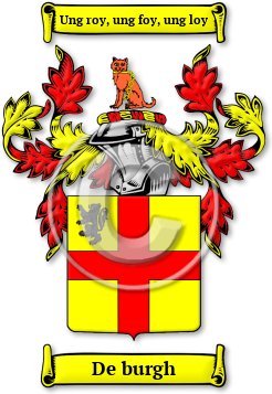 De burgh Family Crest Download (jpg) Legacy Series - 150 DPI